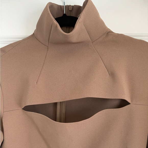 A.W.A.K.E. Mode Crepe Cutout Dress - Picture 2 of 8